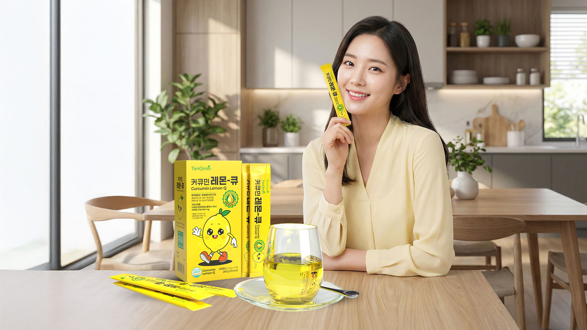 단순한 상큼함을 넘어, ‘흡수의 과학’으로 완성한 활력의 기술 - 커큐민 레몬-큐